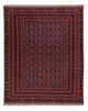 Kelim Afghan Teppich 151x190cm - dunkelrot