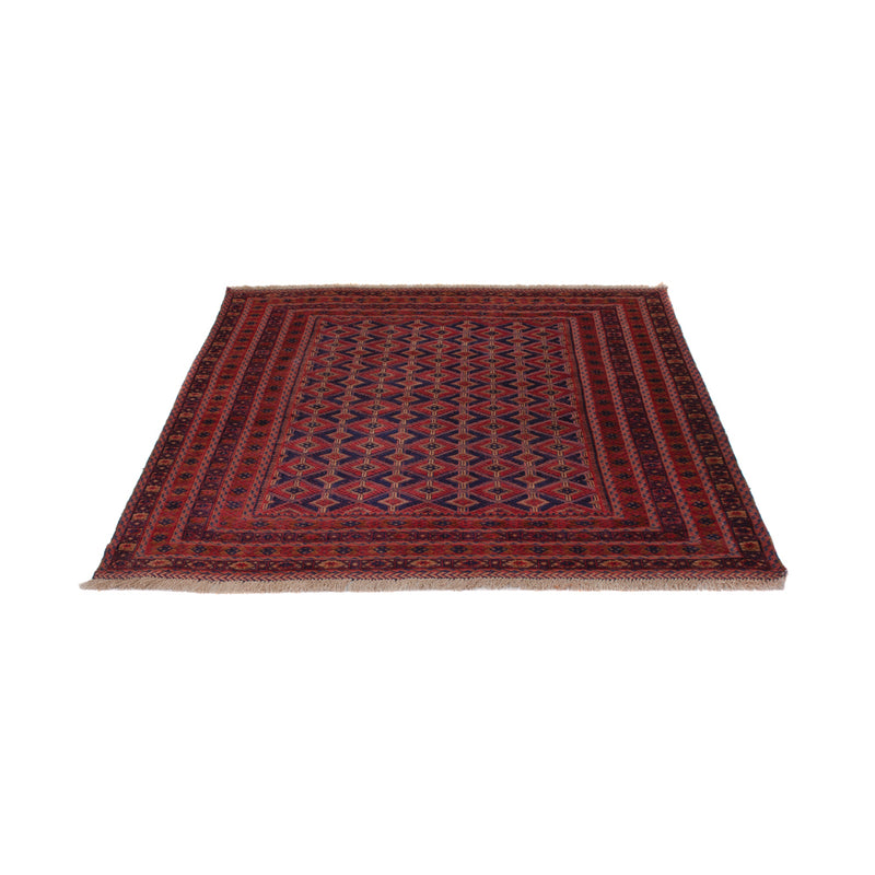 Kelim Afghan Teppich 151x190cm - dunkelrot