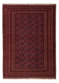 Kelim Afghan Teppich 147x190cm - dunkelrot – product image