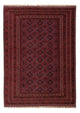 Kelim Afghan Teppich 147x190cm - dunkelrot