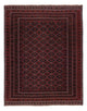 Kelim Afghan Teppich 156x196cm - dunkelrot