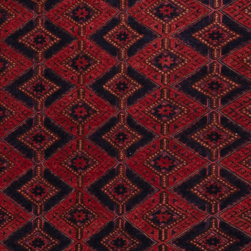 Kelim Afghan Teppich 155x203cm - dunkelrot