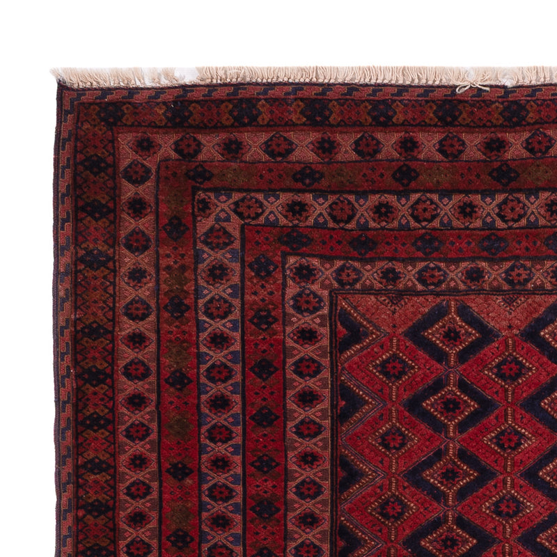Kelim Afghan Teppich 155x203cm - dunkelrot