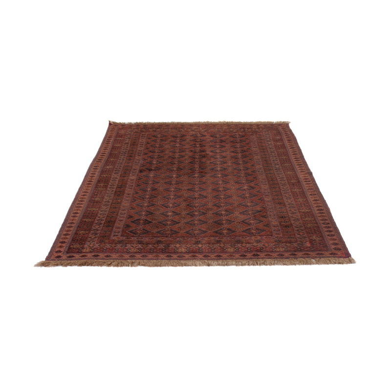 Kelim Afghan Teppich 163x203cm - dunkelrot