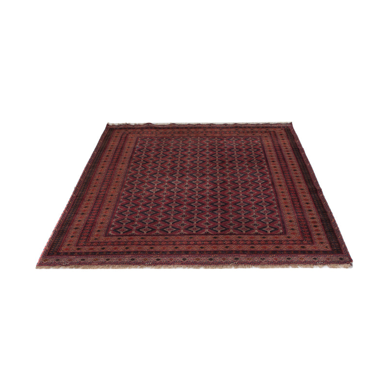 Kelim Afghan Teppich 150x213cm - dunkelrot