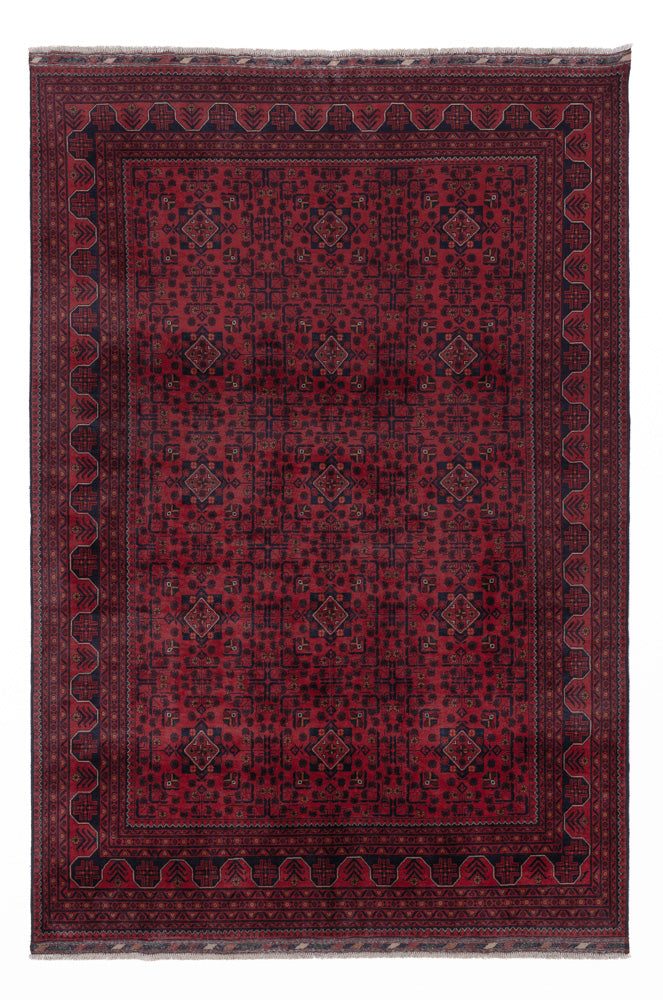 Khal Mohammadi Teppich 198x290cm - Orientteppich - dunkelrot