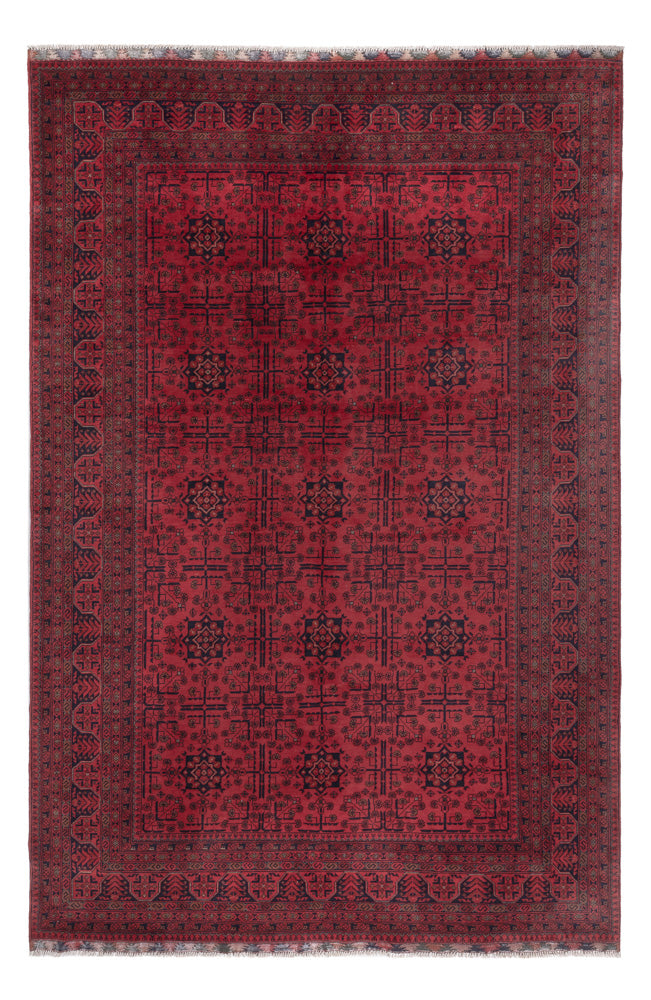 Khal Mohammadi Teppich 200x302cm - Orientteppich - dunkelrot