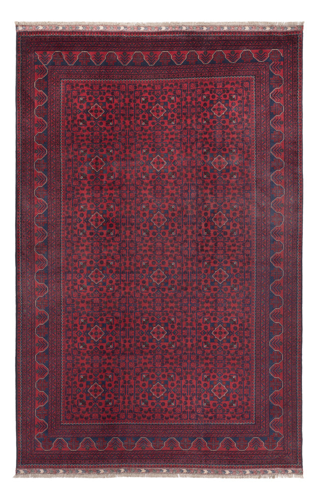 Khal Mohammadi Teppich 200x301cm - Orientteppich - dunkelrot