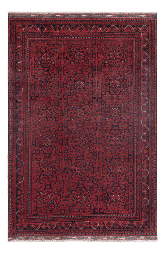 Khal Mohammadi Teppich 195x287cm - Orientteppich - dunkelrot