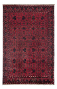Afghan Teppich 193x302cm - Orientteppich - dunkelrot – product image