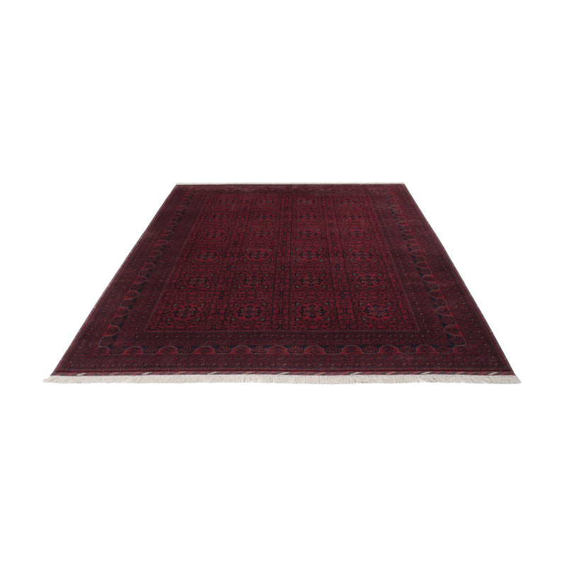 Afghan Teppich 202x286cm - Orientteppich - dunkelrot