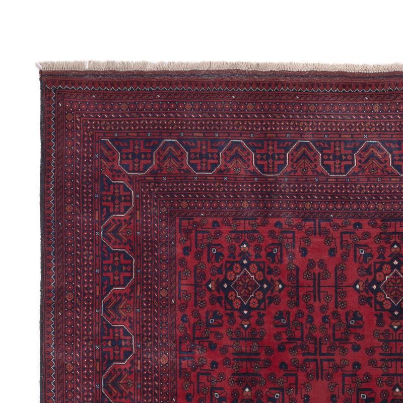 Afghan Teppich 194x303cm - Orientteppich - dunkelrot