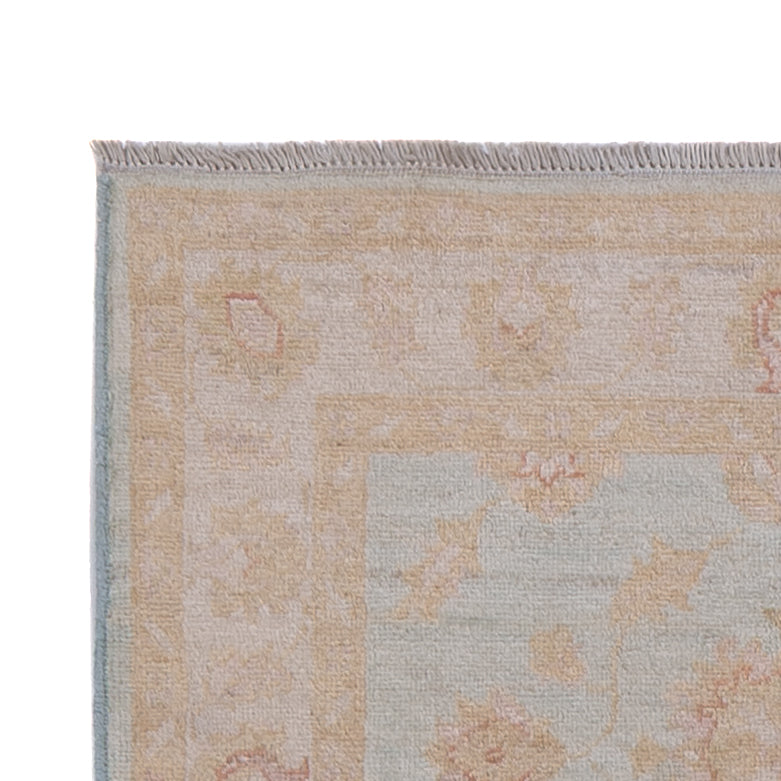 Ziegler Teppich 83x255cm - Orientteppich - hellblau
