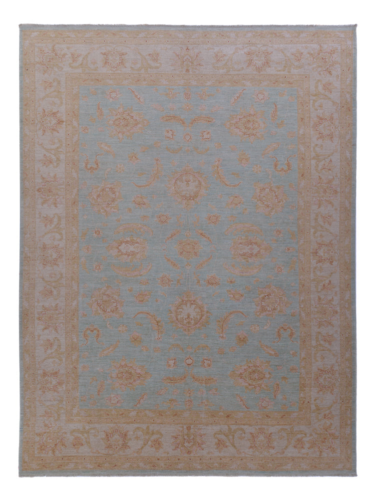 Ziegler Teppich 253x344cm - Orientteppich - blau