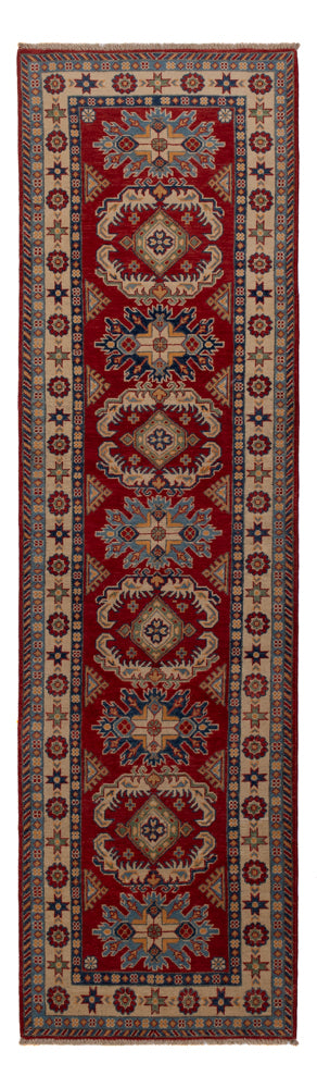 Kazak Teppich 83x303cm - Orientteppich - dunkelrot