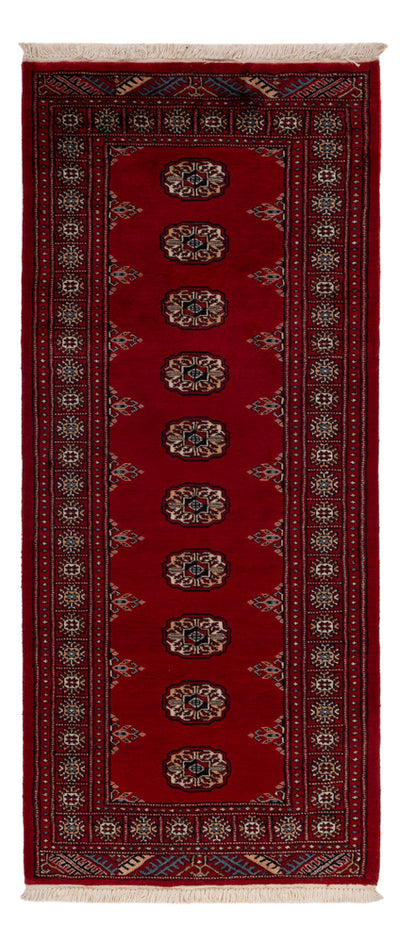 Pakistan Teppich 83x195cm - Orientteppich - rot