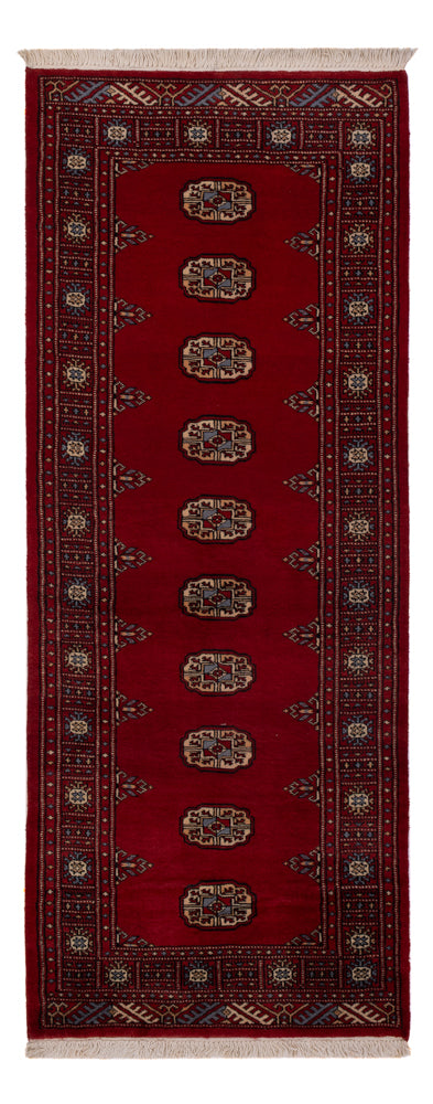 Pakistan Teppich 78x203cm - Orientteppich - rot