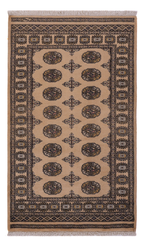 Pakistan Teppich 96x164cm - Orientteppich - beige