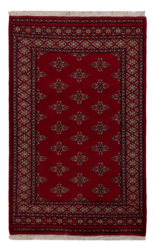 Pakistan Teppich 95x151cm - Orientteppich - rot