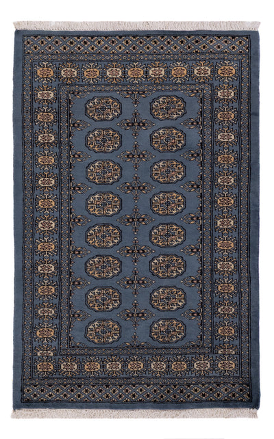 Pakistan Teppich 94x151cm - Orientteppich - blau