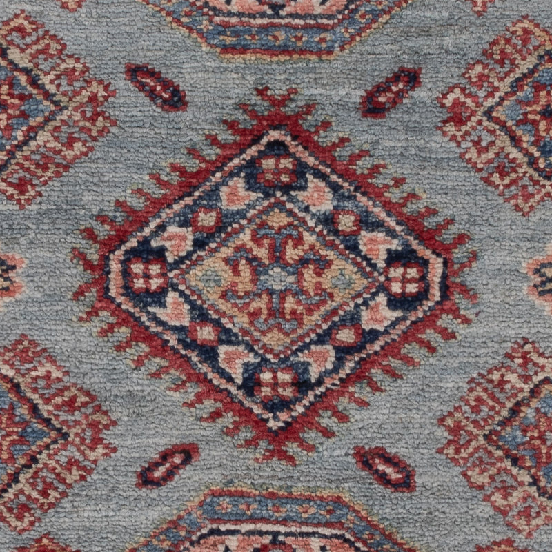 Kazak Teppich 77x126cm - Orientteppich - hellblau