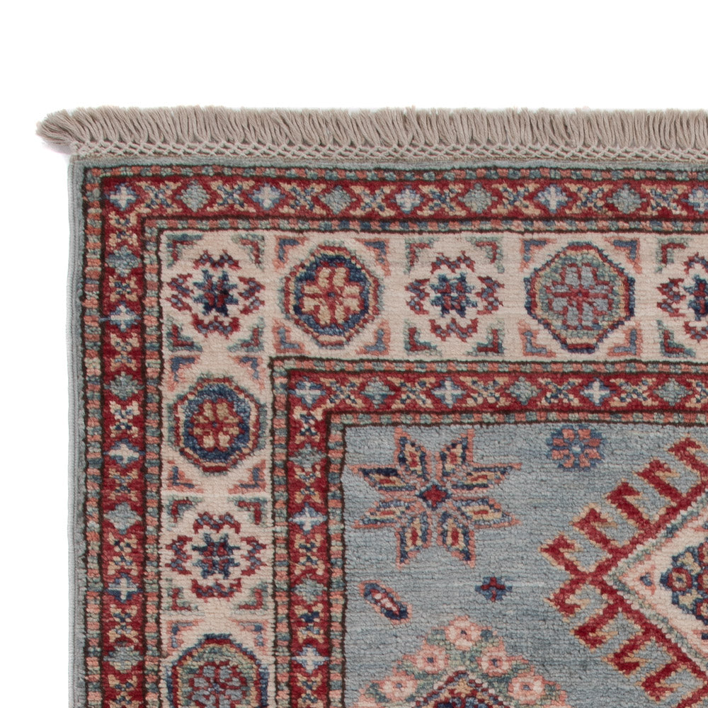 Kazak Teppich 77x126cm - Orientteppich - hellblau