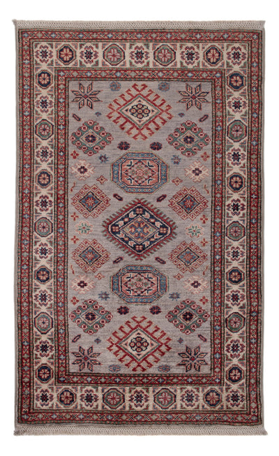 Kazak Teppich 77x121cm - Orientteppich - dunkelbeige