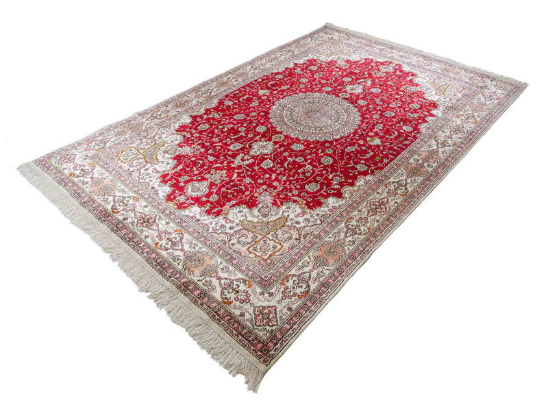 China Seide Teppich 183x278cm - Orientteppich - rot