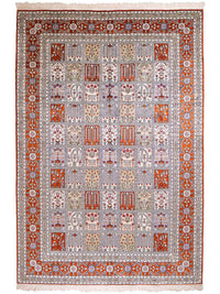 China Seide Teppich 181x268cm - Orientteppich - hellgrau – product image