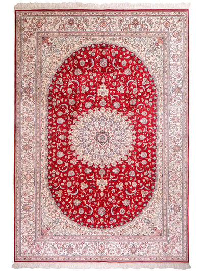 China Seide Teppich 180x263cm - Orientteppich - rot