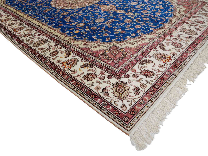 China Seide Teppich 155x247cm - Orientteppich - blau