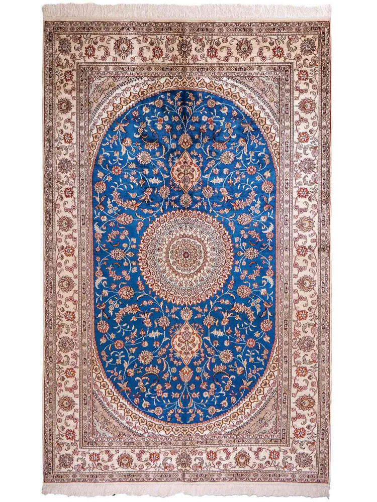 China Seide Teppich 149x240cm - Orientteppich - blau