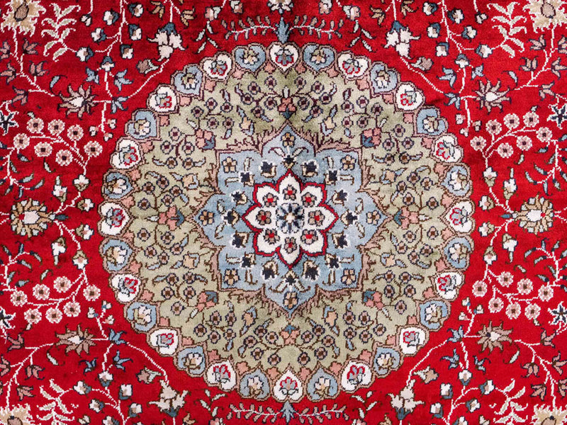 China Seide Teppich 152x246cm - Orientteppich - rot