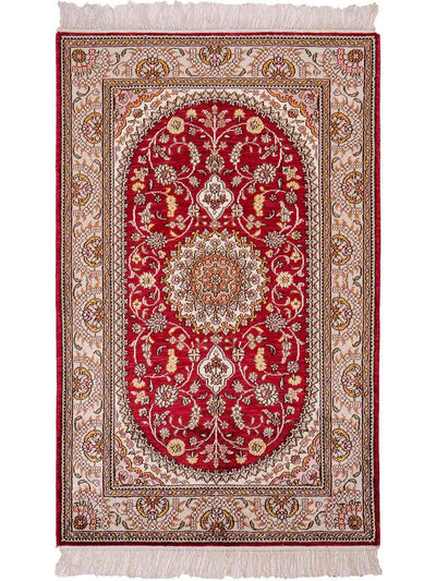 China Seide Teppich 75x120cm - Orientteppich - rot