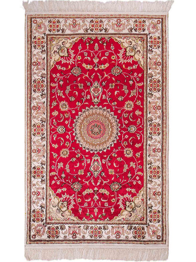 China Seide Teppich 76x120cm - Orientteppich - rot