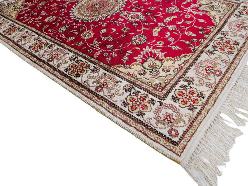 China Seide Teppich 76x120cm - Orientteppich - rot