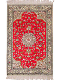 China Seide Teppich 78x122cm - Orientteppich - rot – product image