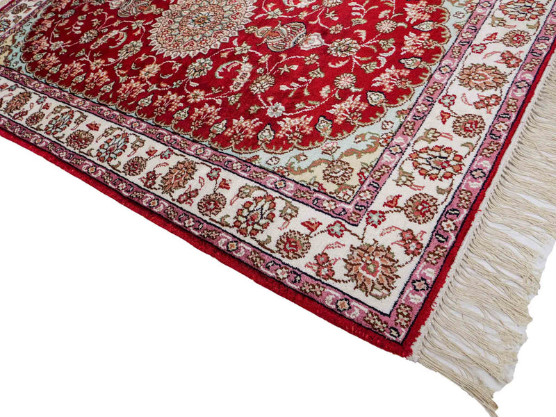 China Seide Teppich 76x119cm - Orientteppich - rot