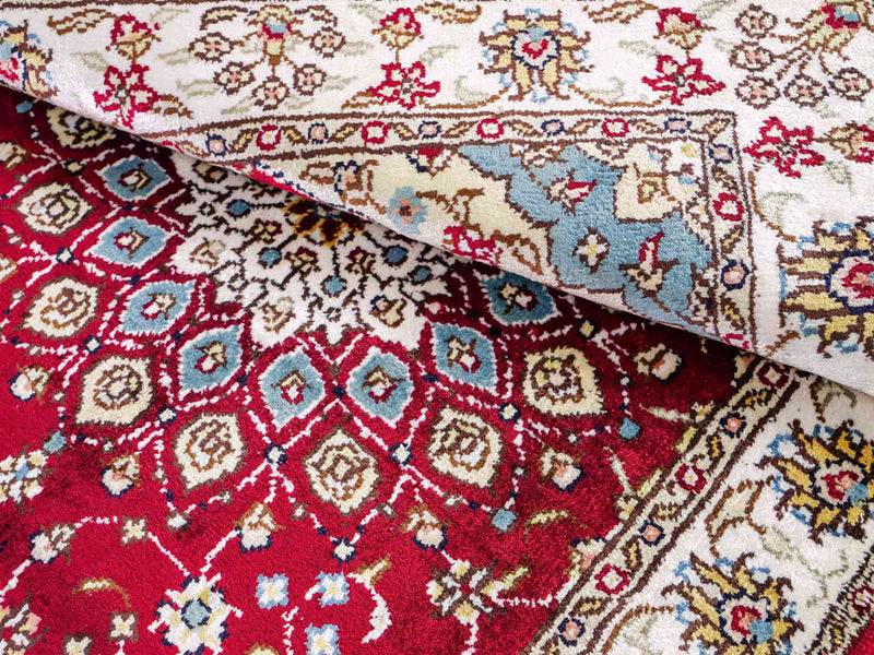 China Seide Teppich 56x87cm - Orientteppich - rot