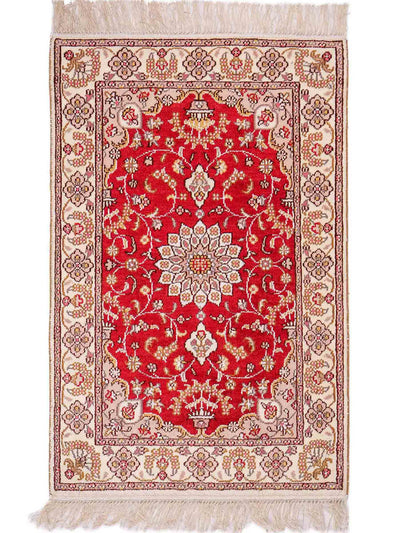 China Seide Teppich 60x92cm - Orientteppich - rot