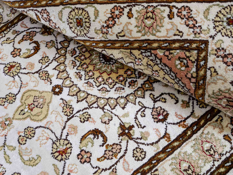 China Seide Teppich 59x88cm - Orientteppich - beige