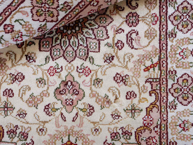 China Seide Teppich 60x89cm - Orientteppich - hellbeige