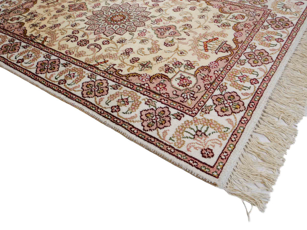 China Seide Teppich 60x89cm - Orientteppich - hellbeige