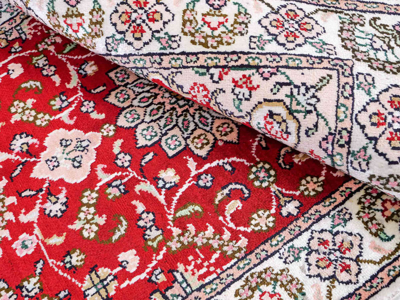 China Seide Teppich 62x89cm - Orientteppich - rot