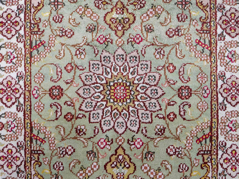 China Seide Teppich 63x92cm - Orientteppich - sand