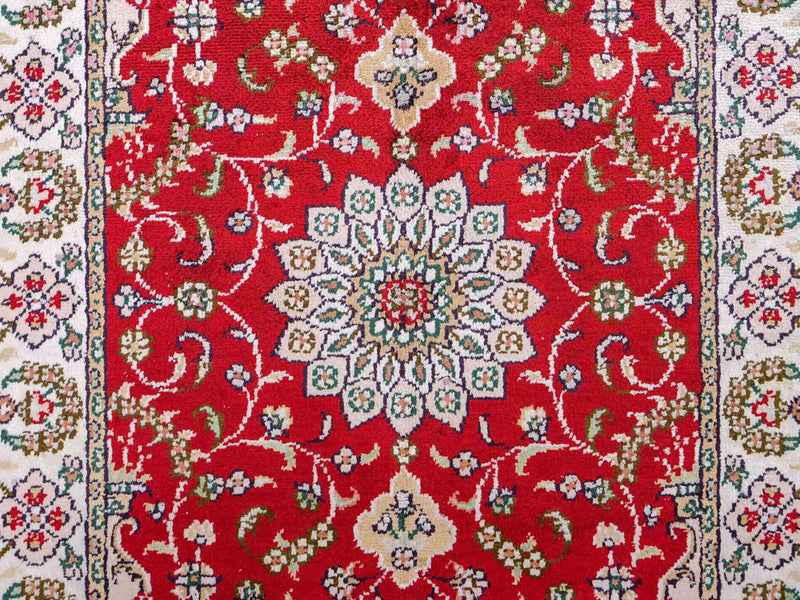 China Seide Teppich 62x89cm - Orientteppich - rot