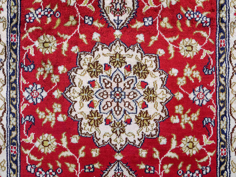 China Seide Teppich 60x92cm - Orientteppich - rot