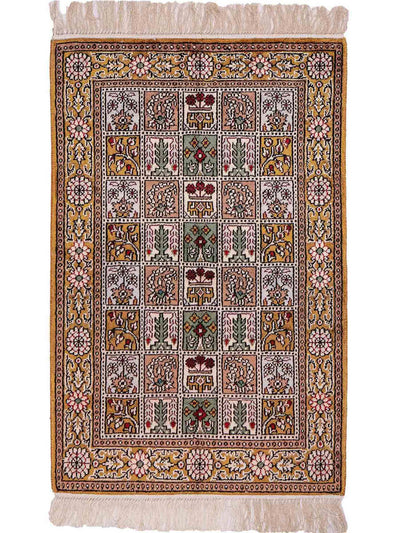 China Seide Teppich 62x92cm - Orientteppich - mehrfarbig