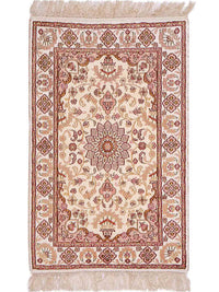 China Seide Teppich 59x88cm - Orientteppich - hellbeige – product image