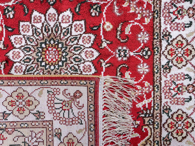 China Seide Teppich 62x91cm - Orientteppich - rot